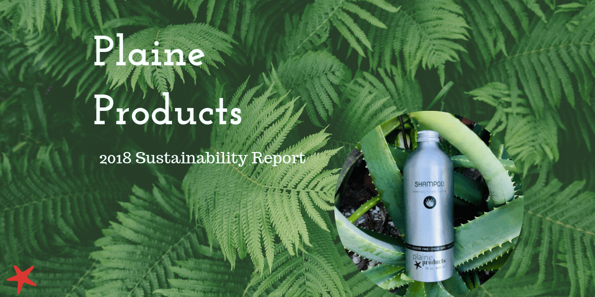 Blog cover Plaine Products 2018 Sustainability Report