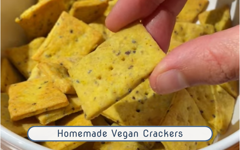 Homemade Vegan Crackers blog post header