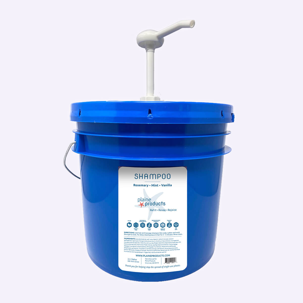 WS - 3.5 Gallon Bulk Shampoo (Pump not included)