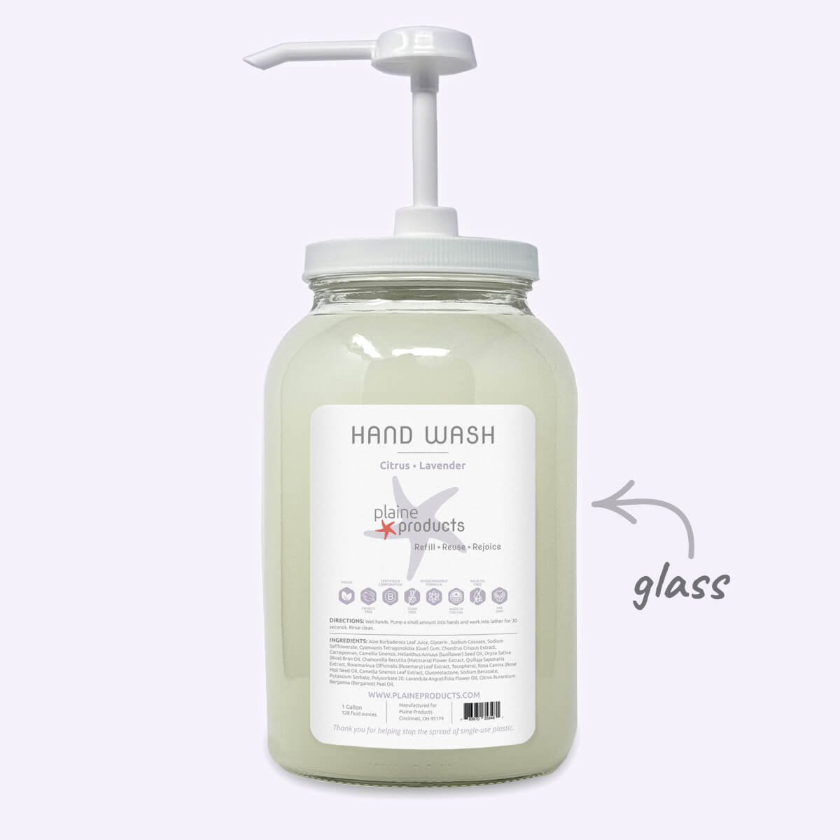 WS - One Gallon Hand Wash (Pump not included)