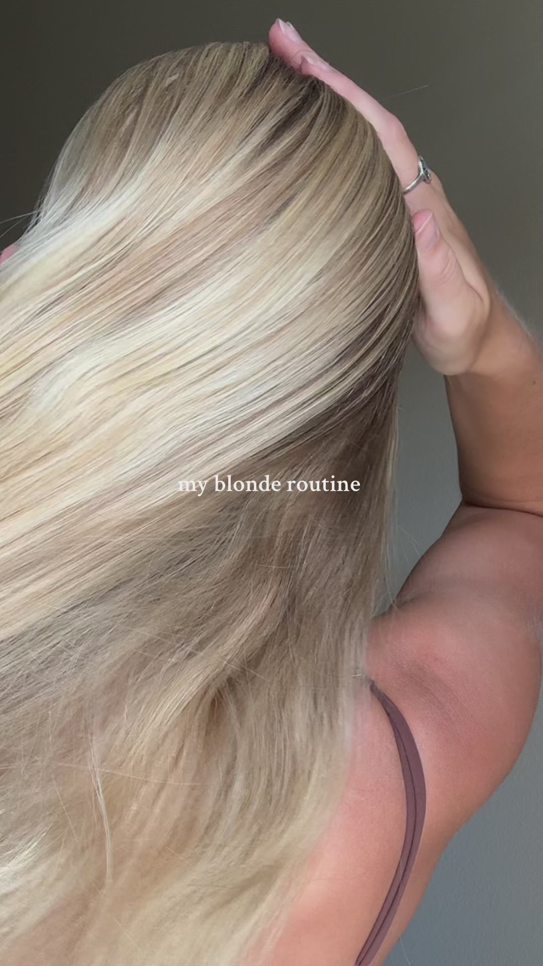 Load video: My blonde routine includes plaine Products purple shampoo and deep conditioner, they make my blonde hair shine.