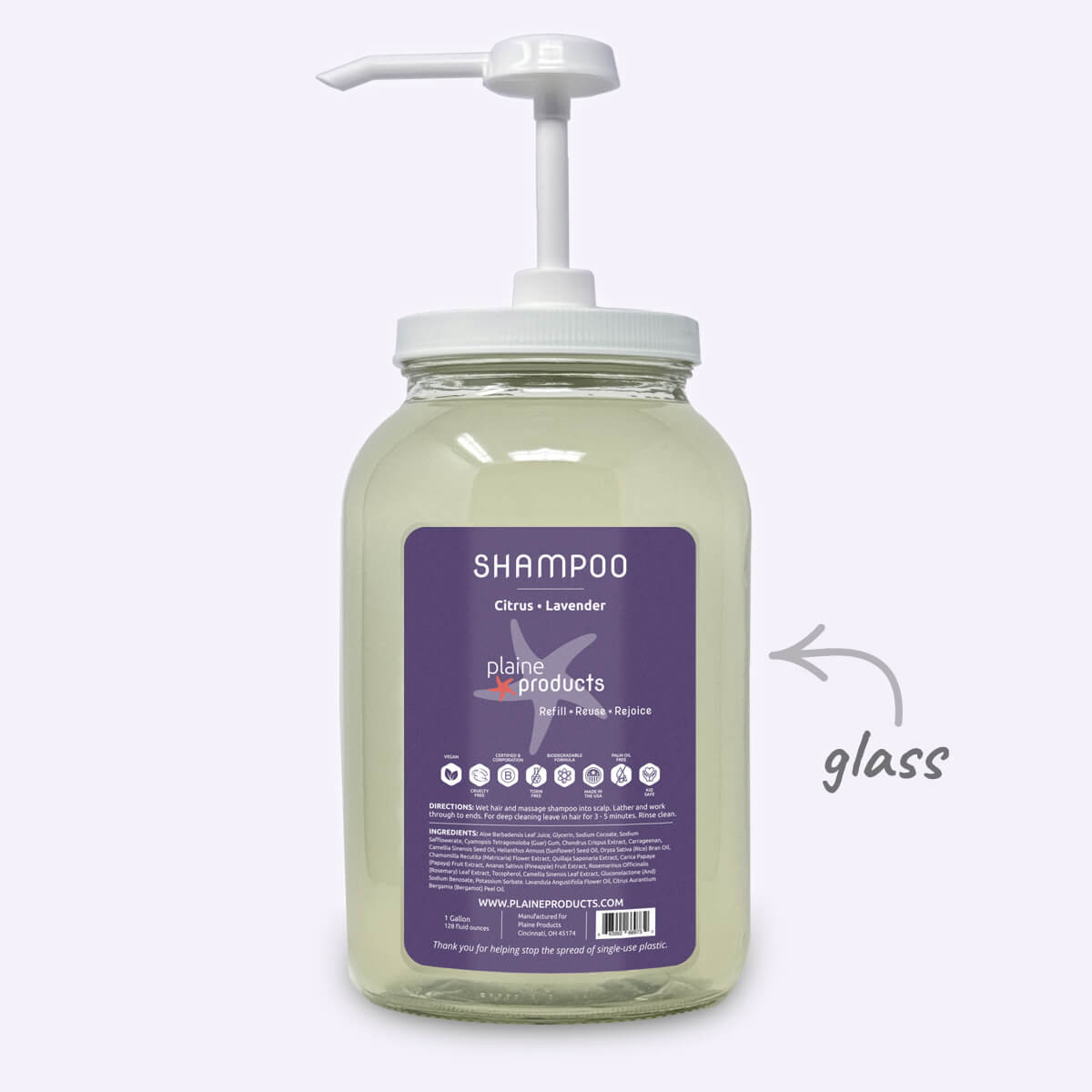 WS - One Gallon Shampoo (Pump not included)