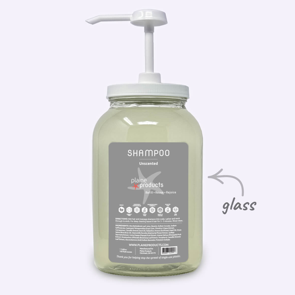 WS - One Gallon Shampoo (Pump not included)